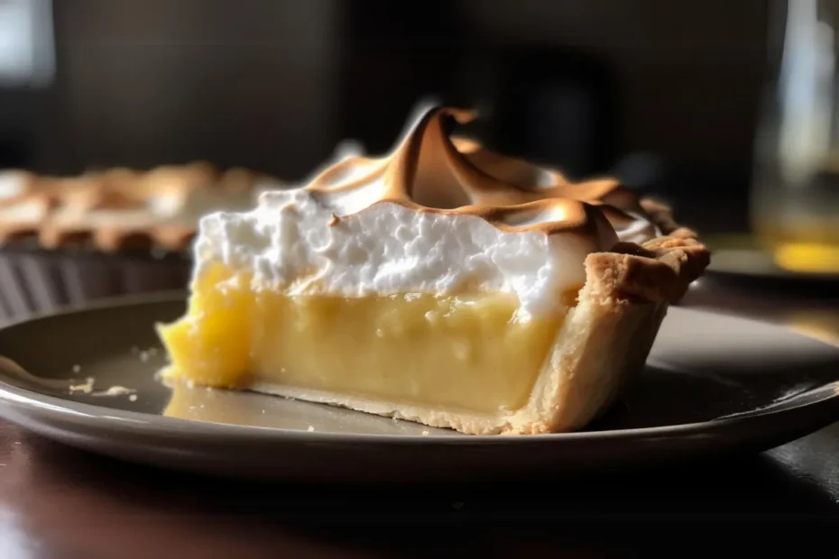 Torta de limão com merengue