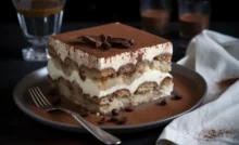 Lindo prato de Tiramisu Italiano