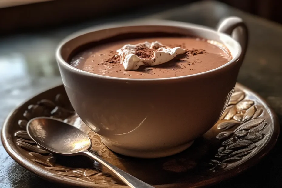 receita de chocolate quente simples, como fazer chocolate quente simples