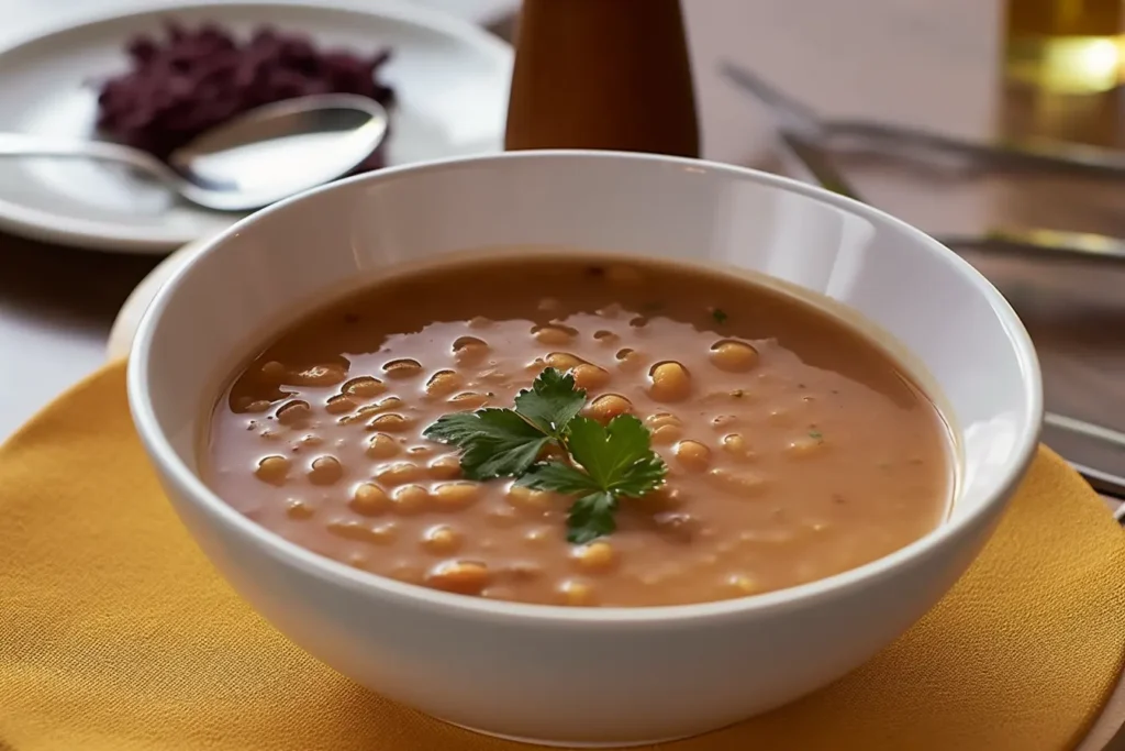 Sopa de feijão deliciosa