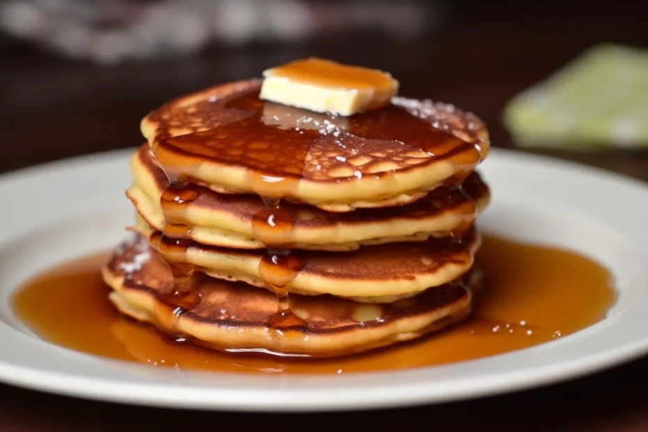 Deliciosa panqueca doce americana