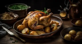 Frango Assado com Batatas: Prato de Conforto em Família