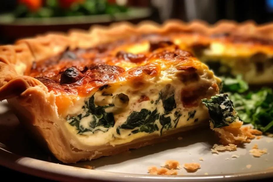 Quiche de Espinafre e Queijo