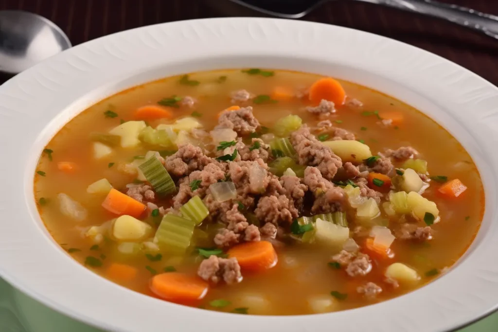 sopa de legumes com carne moida 1