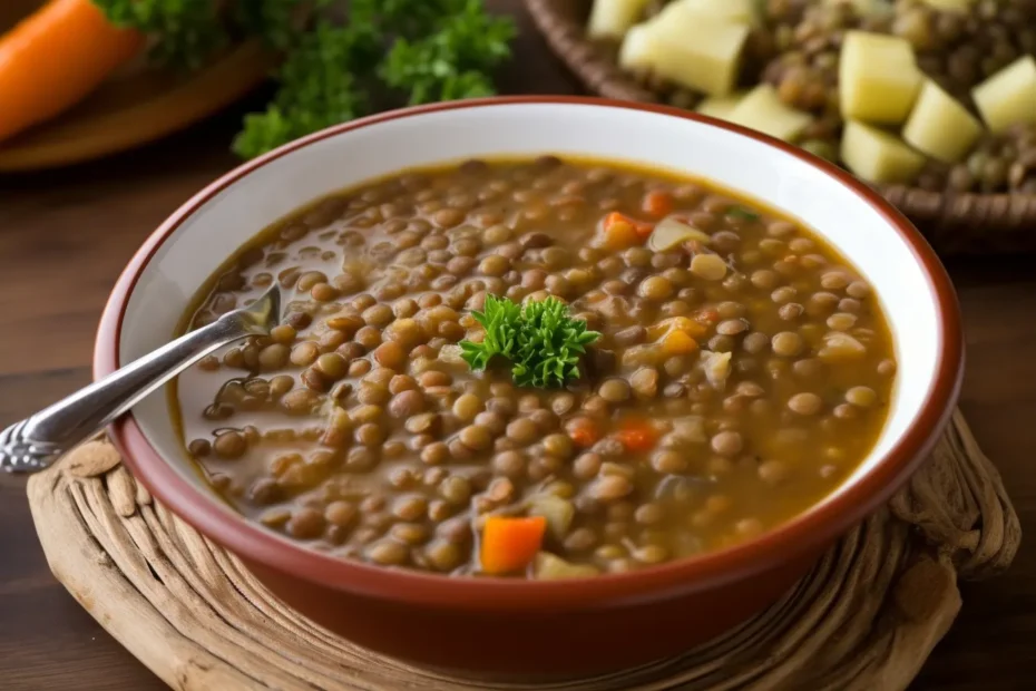 sopa de lentilhas